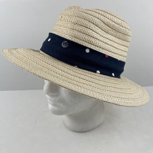 Columbia Paper Fedora Hat Women’s OS Decorative Band Wide Brim Sun Hat Hike - Picture 2 of 10